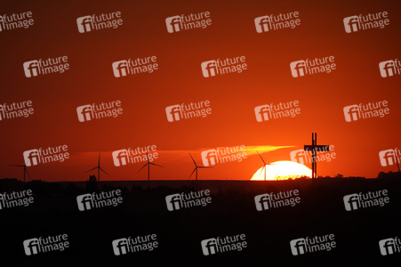 Sonnenuntergang bei Erfurt