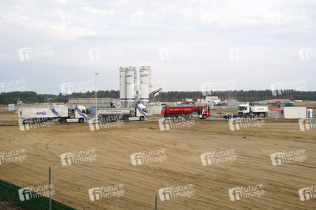 Baustelle der Tesla Gigafactory 4 in Grünheide