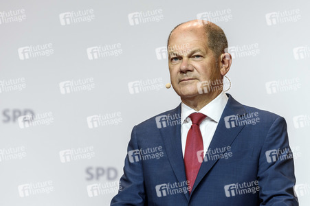 Pressekonferenz zur Nominierung von Olaf Scholz als Kanzlerkandidat in Berlin