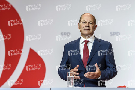 Pressekonferenz zur Nominierung von Olaf Scholz als Kanzlerkandidat in Berlin