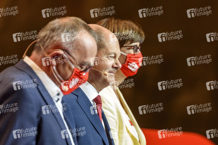 Pressekonferenz zur Nominierung von Olaf Scholz als Kanzlerkandidat in Berlin