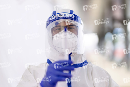 Corona-Testzentrum am Flufhafen Köln Bonn