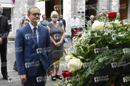 Gedenkveranstaltung zum Jahrestag des Baus der Berliner Mauer in Berlin