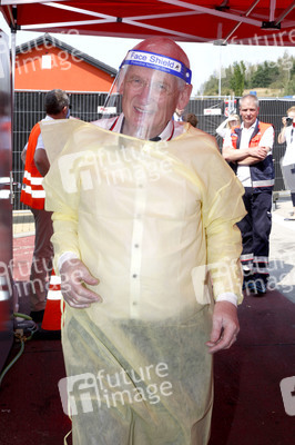 Vorstellung eines Corona-Testcenters für Reiserückkehrer an Autobahn A4 bei Görlitz