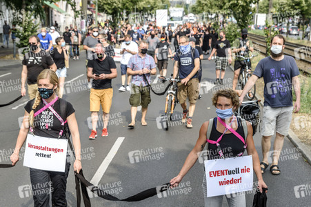 Demonstration 'Rettet die Veranstaltungsbranche' in Berlin