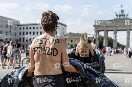 Protest gegen Femizide in Berlin