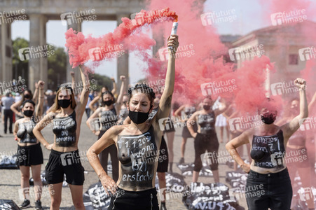 Protest gegen Femizide in Berlin