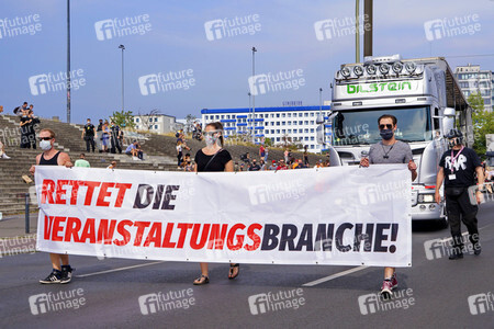 Demonstration 'Rettet die Veranstaltungsbranche' in Berlin
