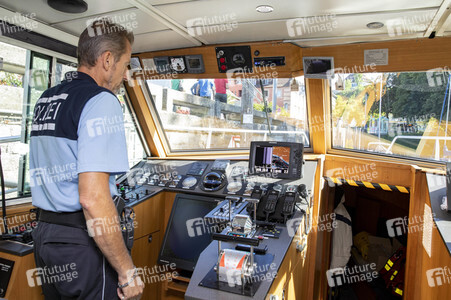 Wasserschutzpolizei auf dem Bodensee bei Überlingen