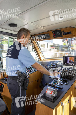 Wasserschutzpolizei auf dem Bodensee bei Überlingen
