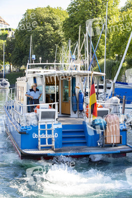Wasserschutzpolizei auf dem Bodensee bei Überlingen