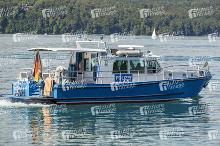 Wasserschutzpolizei auf dem Bodensee bei Überlingen
