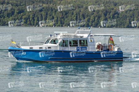 Wasserschutzpolizei auf dem Bodensee bei Überlingen