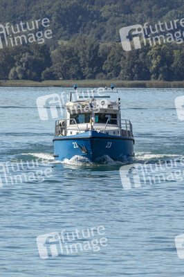 Wasserschutzpolizei auf dem Bodensee bei Überlingen