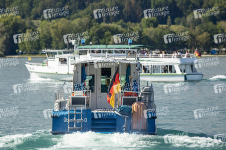 Wasserschutzpolizei auf dem Bodensee bei Überlingen