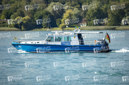 Wasserschutzpolizei auf dem Bodensee bei Überlingen