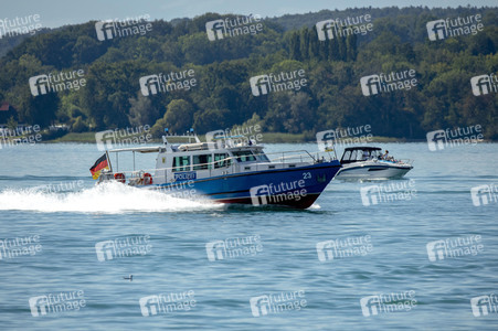 Wasserschutzpolizei auf dem Bodensee bei Überlingen