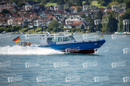 Wasserschutzpolizei auf dem Bodensee bei Überlingen