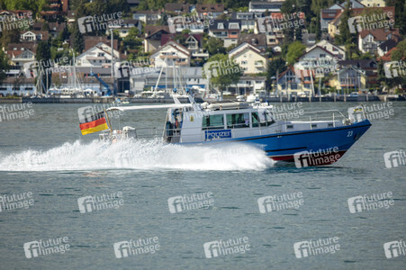 Wasserschutzpolizei auf dem Bodensee bei Überlingen