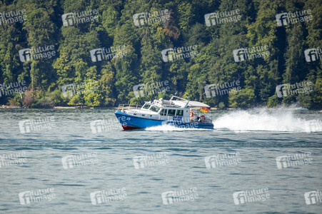 Wasserschutzpolizei auf dem Bodensee bei Überlingen