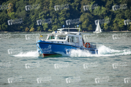Wasserschutzpolizei auf dem Bodensee bei Überlingen