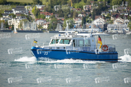 Wasserschutzpolizei auf dem Bodensee bei Überlingen