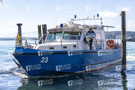 Wasserschutzpolizei auf dem Bodensee bei Überlingen