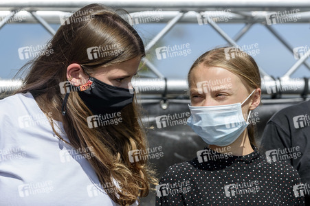 Pressekonferenz mit Greta Thunberg in Berlin