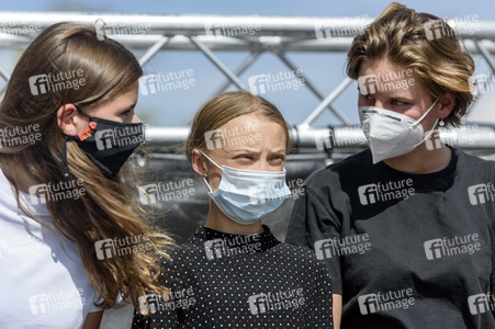Pressekonferenz mit Greta Thunberg in Berlin