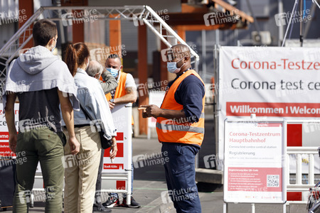 Symbolfoto Corona-Testzentrum