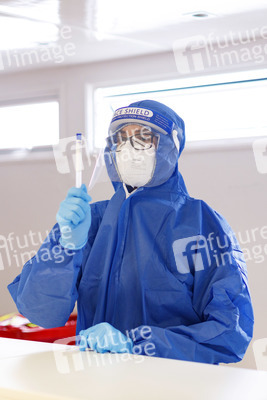 Symbolfoto Corona-Testzentrum