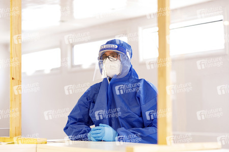Symbolfoto Corona-Testzentrum