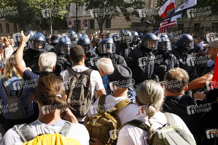 Corona-Demonstrationen in Berlin