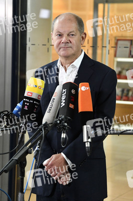 Pressestatement von Olaf Scholz zu Corona-Demonstration in Berlin