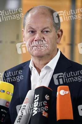 Pressestatement von Olaf Scholz zu Corona-Demonstration in Berlin