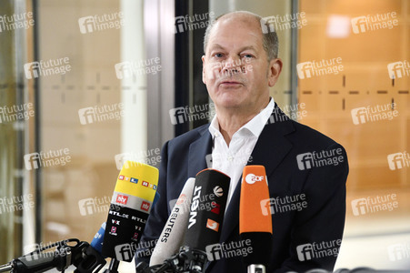 Pressestatement von Olaf Scholz zu Corona-Demonstration in Berlin