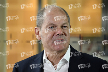 Pressestatement von Olaf Scholz zu Corona-Demonstration in Berlin
