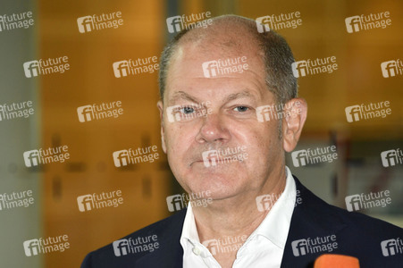 Pressestatement von Olaf Scholz zu Corona-Demonstration in Berlin