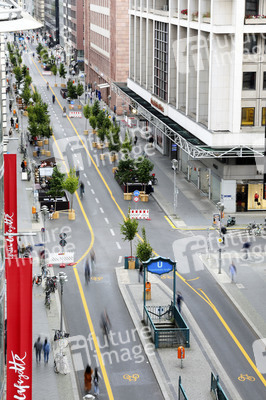 Autofreie Friedrichstraße in Berlin