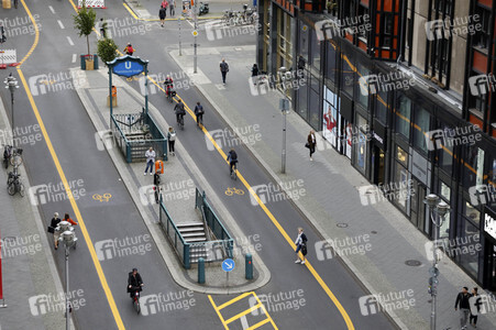 Autofreie Friedrichstraße in Berlin