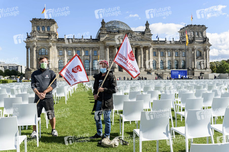 Demonstration 'Wir haben Platz' für die Aufnahme von Flüchtlingen in Berlin