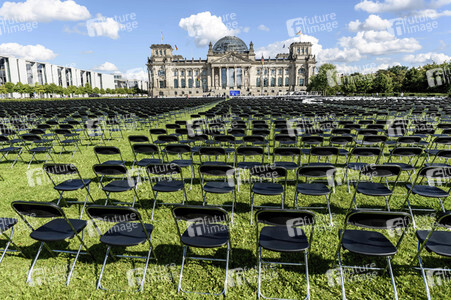 Demonstration 'Wir haben Platz' für die Aufnahme von Flüchtlingen in Berlin
