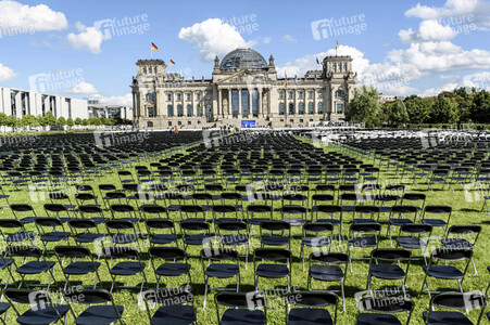 Demonstration 'Wir haben Platz' für die Aufnahme von Flüchtlingen in Berlin