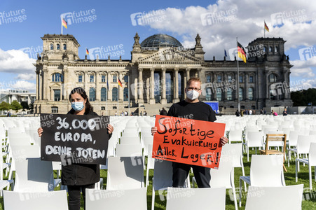 Demonstration 'Wir haben Platz' für die Aufnahme von Flüchtlingen in Berlin