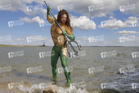 GEEK ART: Aquaman und Nixe / Aquaman and Mermaid Bodypainting