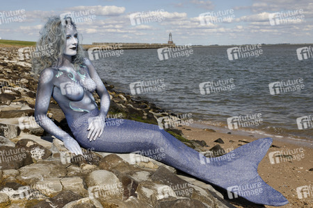 GEEK ART: Aquaman und Nixe / Aquaman and Mermaid Bodypainting