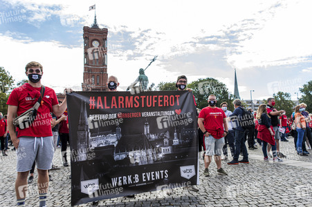 Demostratioin der Kultur-und Veranstaltungsbranche in Berlin