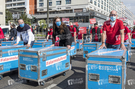 Demostratioin der Kultur-und Veranstaltungsbranche in Berlin