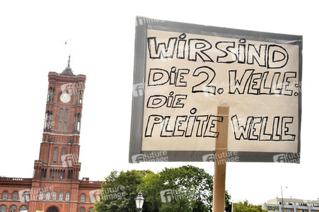 Demostratioin der Kultur-und Veranstaltungsbranche in Berlin