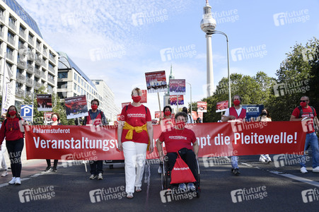 Demostratioin der Kultur-und Veranstaltungsbranche in Berlin